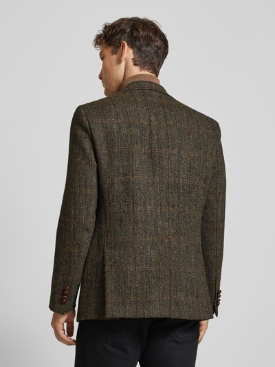 Carl Gross Slim Fit Harris Tweed Sakko aus Schurwolle Modell 'Theo' Gruen 5