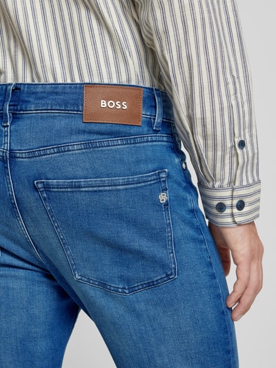 BOSS Slim Fit Jeans im 5-Pocket-Design Modell 'Delaware' Blau 3