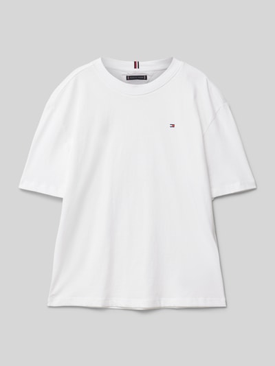 Tommy Hilfiger Teens T-Shirt mit Logo-Stitching Weiss 1