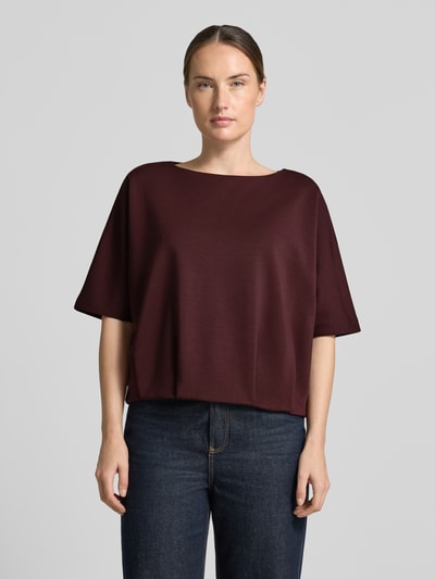 OPUS Regular fit t-shirt van modalmix model 'Ginne' Bordeaux - 4