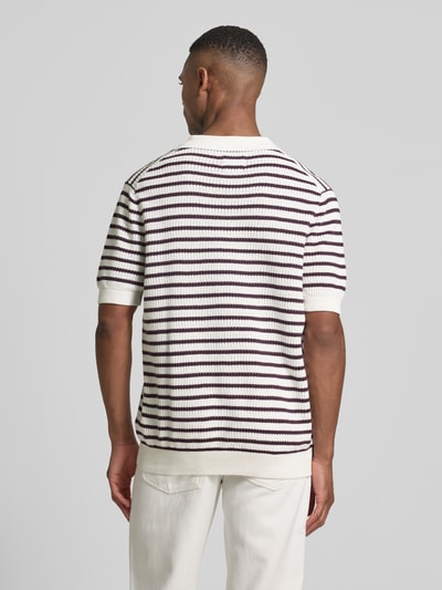 MCNEAL Regular fit poloshirt met V-hals Offwhite - 5