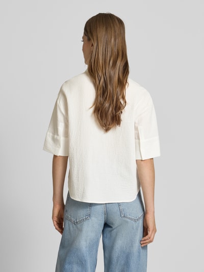 Someday Regular Fit Bluse mit verdeckter Knopfleiste Modell 'Zubliana' Offwhite 5