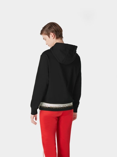 Black moncler hoodie online