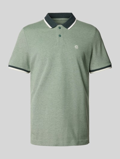 MCNEAL Poloshirt met labeldetail, model 'RUBY' Rietgroen - 2