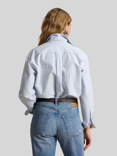 Polo Ralph Lauren Bluzka koszulowa o kroju relaxed fit z czystej bawełny Jasnoniebieski 5
