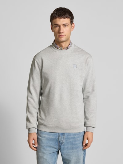 Scotch & Soda Sweatshirt met ribboorden Lichtgrijs gemêleerd - 4