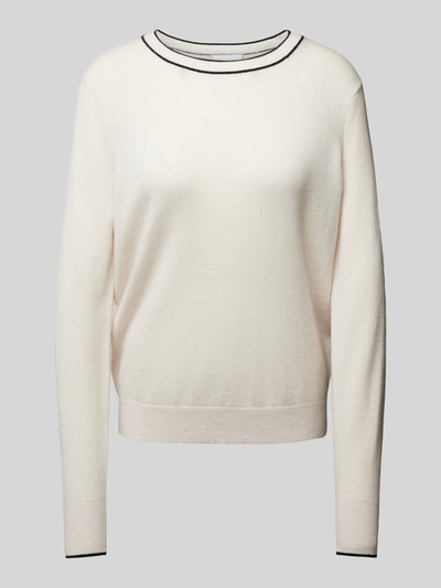 Jake*s Collection Gebreide pullover met ronde hals Offwhite - 2