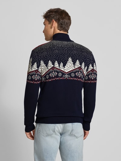 Dale of Norway Wollen pullover met schipperskraag Marineblauw - 5