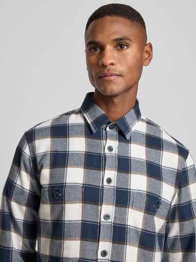 Brax Slim Fit Freizeithemd mit Kentkragen Modell 'KAY' Marine 3