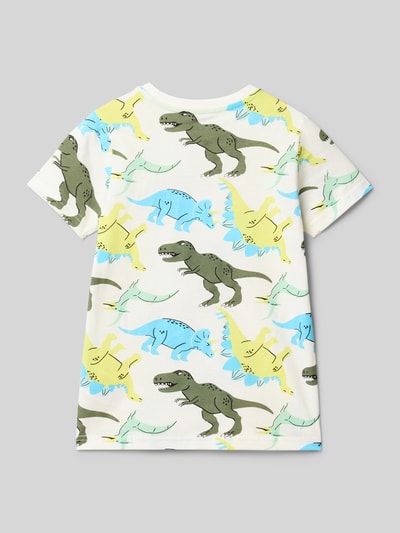 Blue Seven T-Shirt mit Motiv-Print Weiss 3