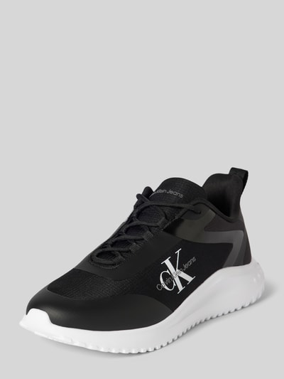 Calvin Klein Jeans Sneakersy z detalami z logo model ‘RUNNER’ Czarny 1