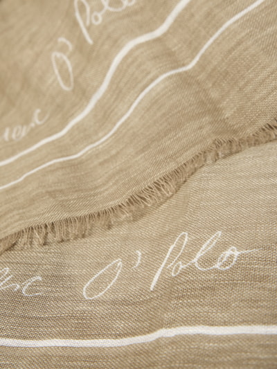 Marc O'Polo Schal aus Leinen-Baumwoll-Mix Beige 2