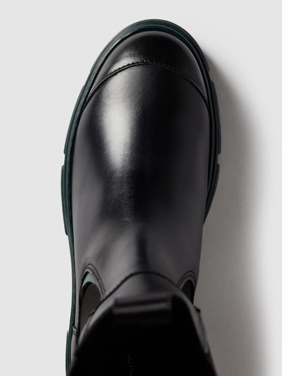 Gant Chelsea Boots mit Label-Detail in metallic Modell 'Monthike' Schwarz 4