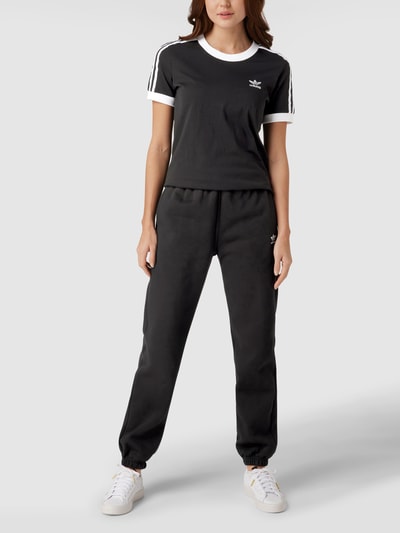 adidas Originals Sweatbroek met logostitching Zwart - 1