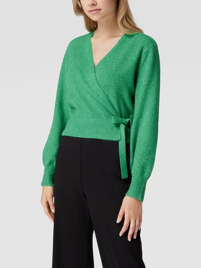 Review Cardigan mit Schnürung Mint Melange 4