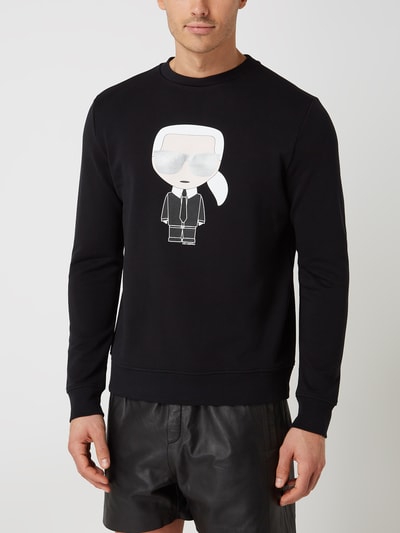 Karl Lagerfeld Sweatshirt met Karl-print Zwart - 4