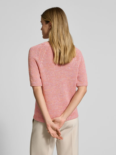 Luisa Cerano Gebreide pullover met ronde hals Felroze gemêleerd - 5