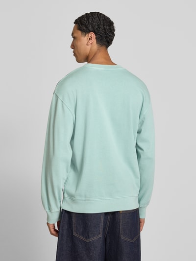 Pepe Jeans Regular Fit Sweatshirt aus reiner Baumwolle Modell 'JOHN CREW' Aqua 5