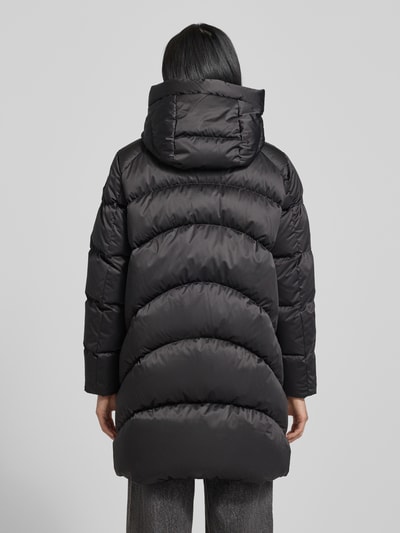 Blauer Usa Steppmantel mit Kapuze Modell 'OPERA' Black 5