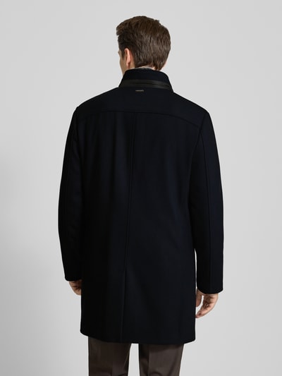 Roy Robson Lange jas met opstaande kraag en steekzakken Marineblauw - 5