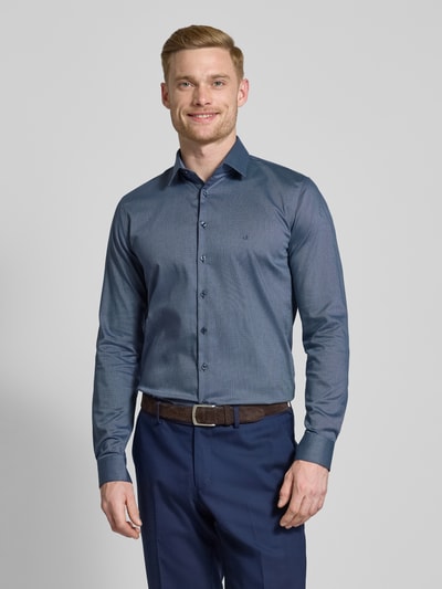 CK Calvin Klein Regular Fit Business-Hemd mit Kentkragen Modell 'Bari' Marine 4