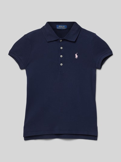 Polo Ralph Lauren Teens Regular Fit Poloshirt mit Logo-Stitching Marine 1