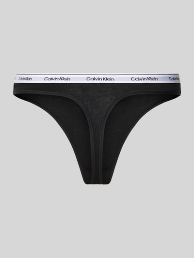Calvin Klein Underwear String mit elastischem Bund im 5er-Pack Black 3