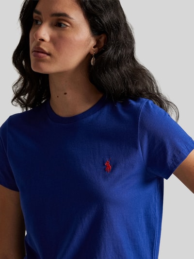 Polo Ralph Lauren Regular Fit T-Shirt aus reiner Baumwolle Dunkelblau 3