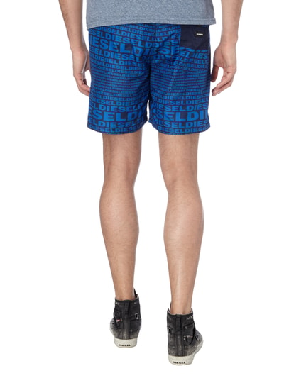 Diesel Badeshorts mit Logo-Muster Dunkelblau 4