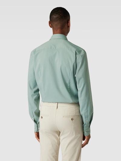 Jake*s Slim fit zakelijk overhemd met kentkraag Lichtgroen - 5