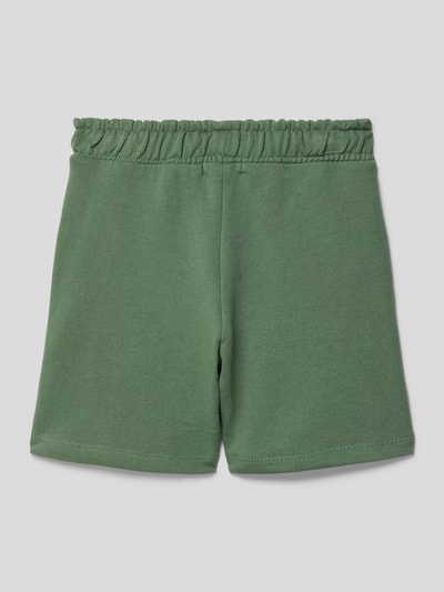 Name It Sweatshorts van katoen met motiefpatch Donkergroen - 3