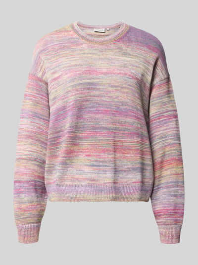 Produktfoto, mehrfarbiger Strickpullover mit überschnittenen Schultern aus Baumwolle, lockerer Schnitt, Modell 'Keenan' von Carhartt WIP