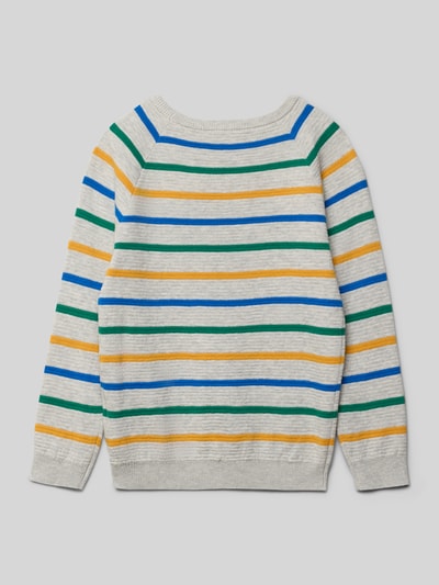 Blue Seven Regular Fit Pullover in Strick-Optik Mittelgrau Melange 3