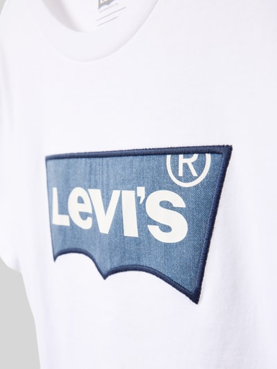 Levi’s® Kids Regular Fit T-Shirt aus reiner Baumwolle Weiss 2