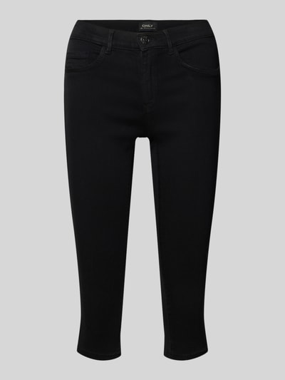 ONLY Jeansy capri o kroju regular fit z mieszanki wiskozy model 'RAIN' Czarny 2