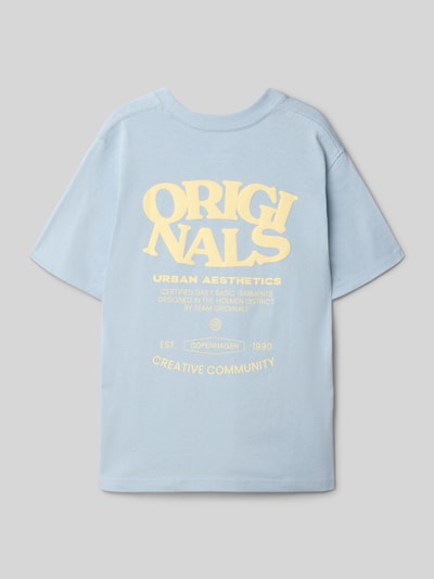 Jack & Jones T-Shirt mit Label-Stitching Modell 'TAVIRA' Bleu 3