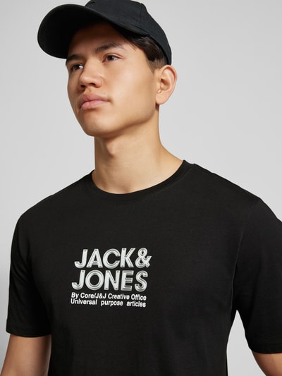 Jack & Jones T-Shirt mit Label-Print Modell 'CODYNAMIC' Black 3