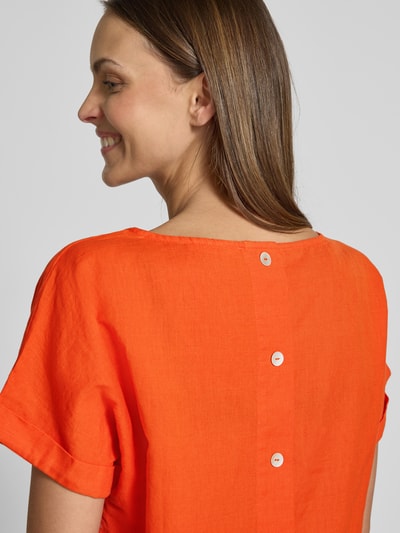 Christian Berg Woman Blouseshirt met ronde hals Donkeroranje - 3