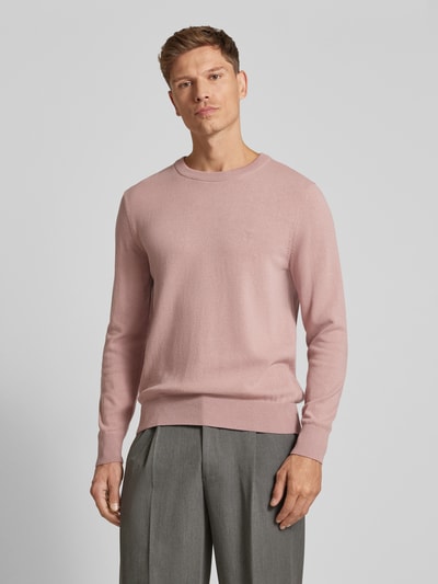 Marc O'Polo Loose Fit Pullover mit Rundhalsausschnitt Rosa 4