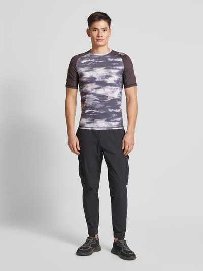 EA7 Emporio Armani T-Shirt mit Label-Print Modell 'VIGOR' Mittelgrau 1