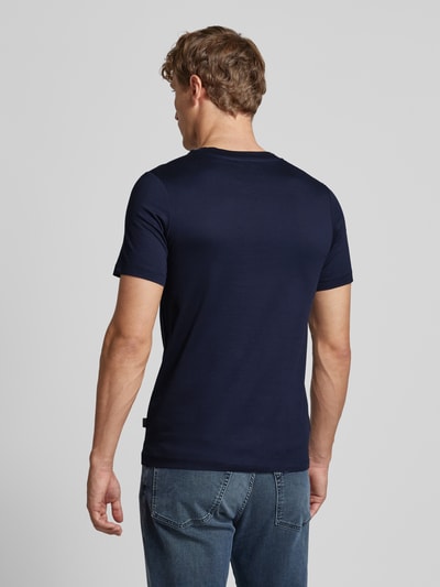 s.Oliver BLACK LABEL Regular Fit T-Shirt aus reiner Baumwolle Marine 5