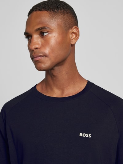 BOSS Green T-shirt met labelprint Zwart - 3