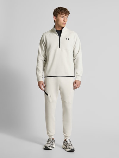 Under Armour Sweatshirt mit Stehkragen und Reißverschluss Weiss 1