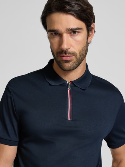 Tommy Hilfiger Regular Fit Poloshirt aus reiner Baumwolle Dunkelblau 3