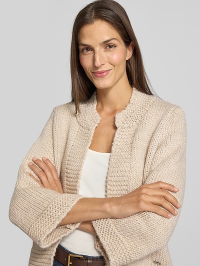 More & More Kardigan z prążkowanymi wykończeniami Gliniany 3