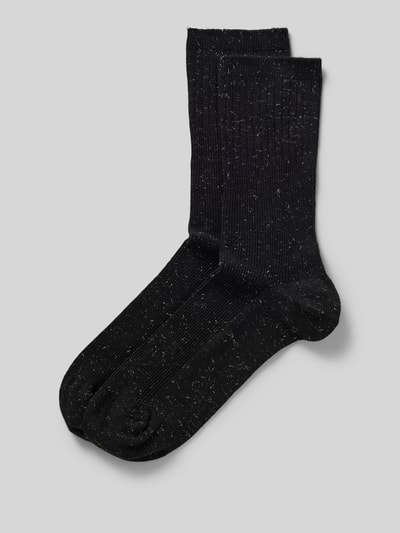 Marc O'Polo Socken mit Rippenstruktur Modell 'CLAUDINE' Black 1