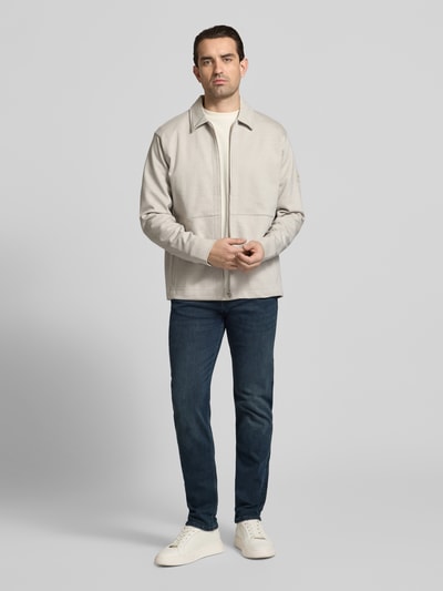 BOSS Orange Jeansy o kroju straight fit z Mieszanka bawełny Model 'RE.MAINE BO S.AVE' Grafitowy 1