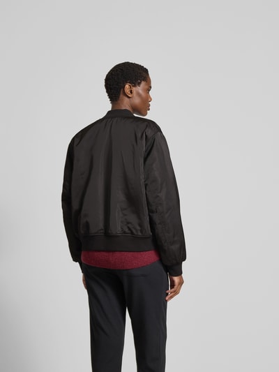 Juvia Regular Fit Bomberjacke mit Stehkragen Black 5