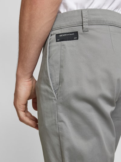 Tom Tailor Denim Slim Fit Chino-Shorts in unifarbenem Design Anthrazit 3