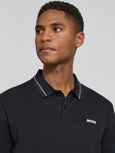 BOSS Green Regular Fit Poloshirt aus Baumwoll-Mix Modell 'PL_Member' Marine 3